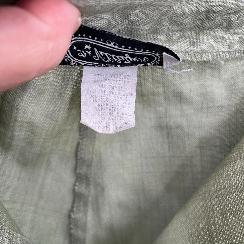 Vintage Villager paisley jacquard brocade high rise pleated cottagecore pants 16